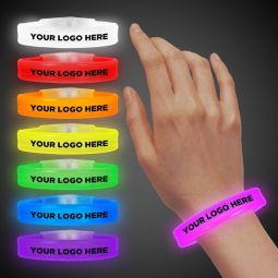 Light Up Glow Bracelets - Triple Wide Style