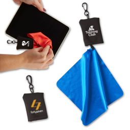Clip-It Microfiber Cloths - Printed Pouches