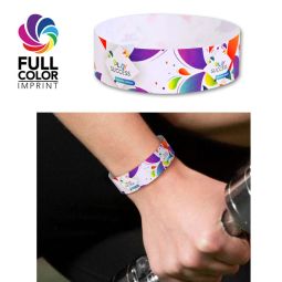 Tyvek Paper Wristbands - Full Color Imprint
