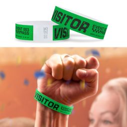 Tyvek Paper Wristbands -  Black Imprint